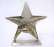 Dísztárgy fém mécstartó csillag