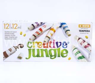 Tempera 12 színű alumínium tubusban