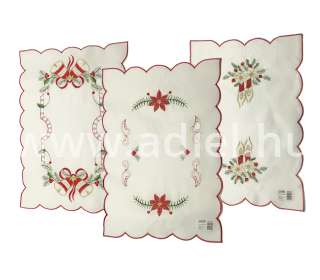 Terítő szett textíl 30x45 cm. 6 db-os