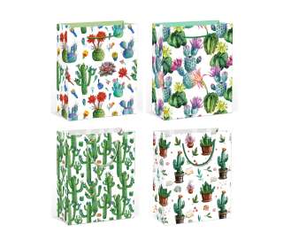 Tasak papír selyemfülű kaktuszos 26x32 cm.