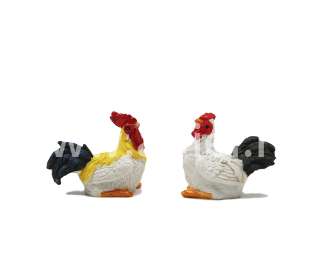 Dísztárgy polyrezin Kakas-Tyúk 5 cm