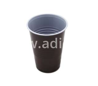 Pohár műanyag 2dl barna