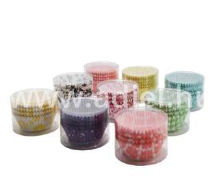 Muffin kosár papír Mintás 8cm 100db