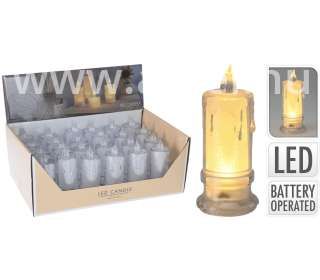 Ledes lámpás gyertya alakú 8cm
