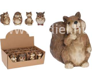 Kerámia figura őszi állatok 9cm