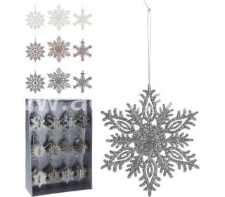 Karácsonyfadísz Hópehely 10-15cm