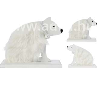 Asztalidísz Jegesmedve szőrmés