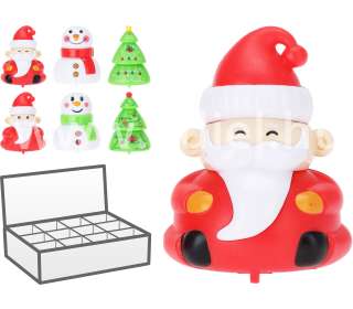 Kisautó hátrahúzós karácsonyi figurás