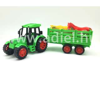 Játék Traktor utánfutós Állatokkal
