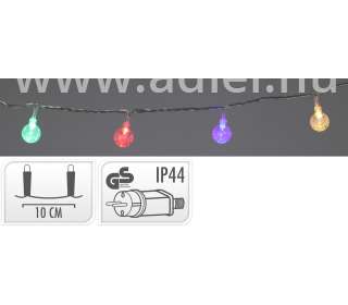 Fényfüzér színes 50 LED Kültéri 5 méteres