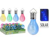 Solar lámpa LEDES Villanykörte alakú