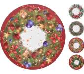 Tálca Ünnepi kerek Karácsonyi 33cm