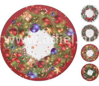 Tálca Ünnepi kerek Karácsonyi 33cm