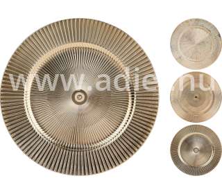 Tálca Ünnepi kerek  Aranyozott 33cm