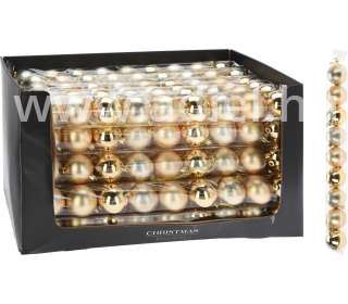 Karácsonyfadísz gömb 6cm 9db-os szett