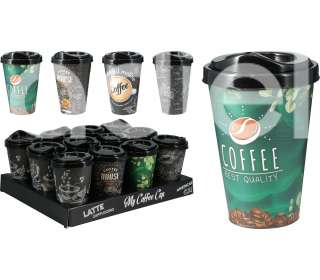 Kávés Bögre tetővel 400ml