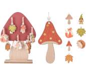 Őszi akasztós fa figurák Gomba Display-n