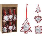 Karácsonyfadísz fényképtartós