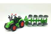 Játék traktor ekével több féle