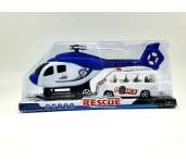 Játék Helikopter+autó