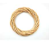 Koszorú alap vessző natúr, fehér 20cm