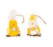 Plüss figura Húsvéti csibe akasztós