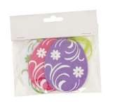 Filc tojás 9cm  akasztós 3db-os szett