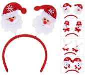 Rugós fejdísz Karácsonyi plüss figurával