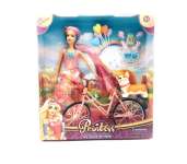 Játék Baba Bicikli+kutya