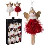 Karácsonyi dísz plüss angyal 18cm