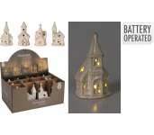 Kerámia Templom világítós 13cm