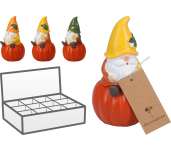 Polyrezin figura Tök manóval 13 cm
