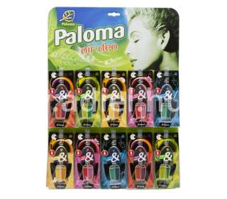 Auto illatosító parfüm duo Paloma táblás