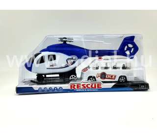 Játék Helikopter+autó