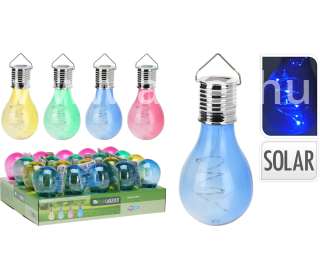 Solar lámpa LEDES Villanykörte alakú