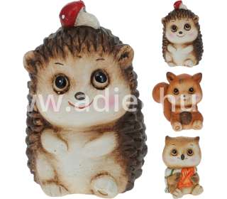 Kerámia őszi erdei állatok 7cm