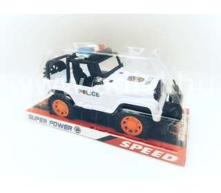 Játék Rendőrségi dzsip lendkerekes