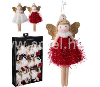 Karácsonyi dísz plüss angyal 18cm